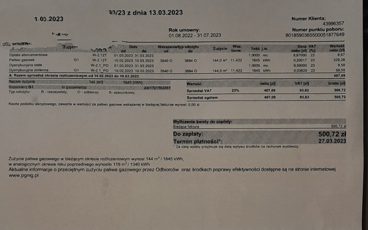 Zbiórka Żeby móc opłacić rachunki - zdjęcie główne