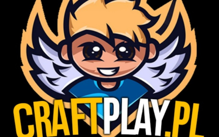 Logo z postacią chłopca z anielskimi skrzydłami.