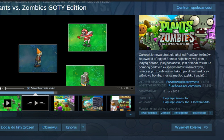 Zbiórka zbieram na plant vs zombie - zdjęcie główne