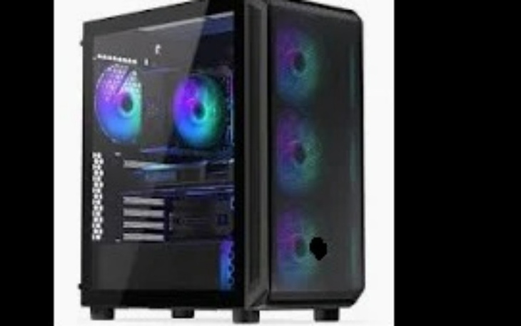 Nowoczesna obudowa komputera z podświetleniem RGB.