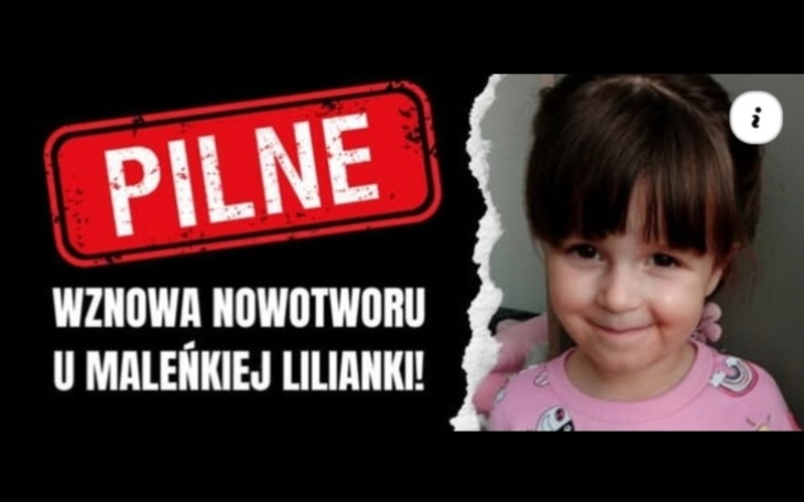 Zbiórka Wznowa choroby u Lilianki - zdjęcie główne