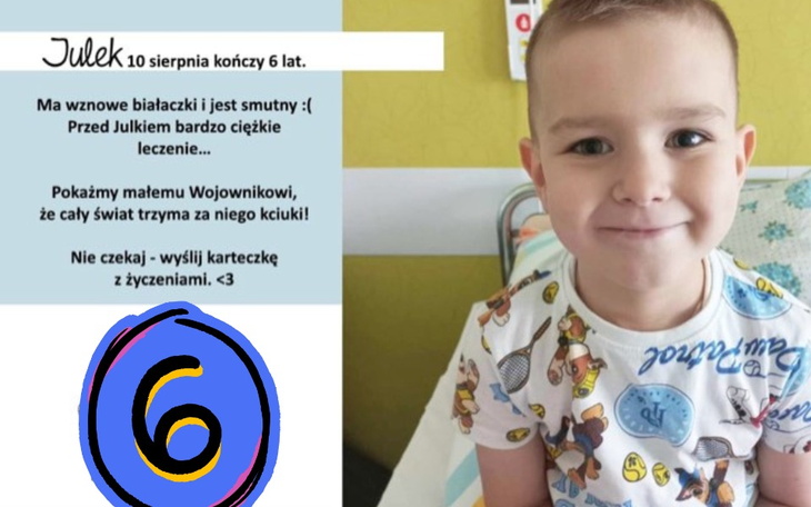 Zbiórka 6 urodziny Julka -wznowa choroby - zdjęcie główne
