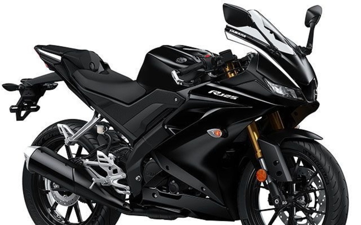 Nowoczesny motocykl sportowy w czarnym kolorze.
