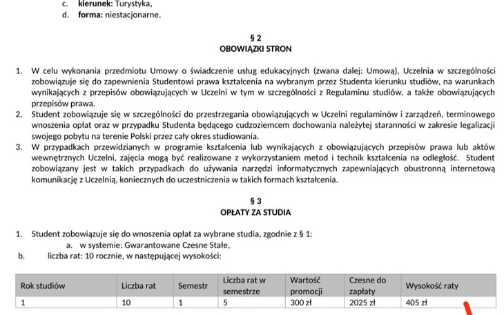Zbiórka Czesne studenta - zdjęcie główne