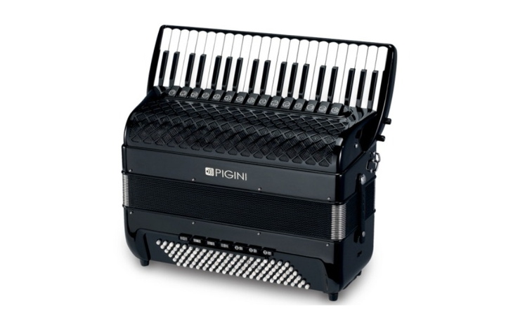 Akordeon Pigini, instrument muzyczny z klawiszami.