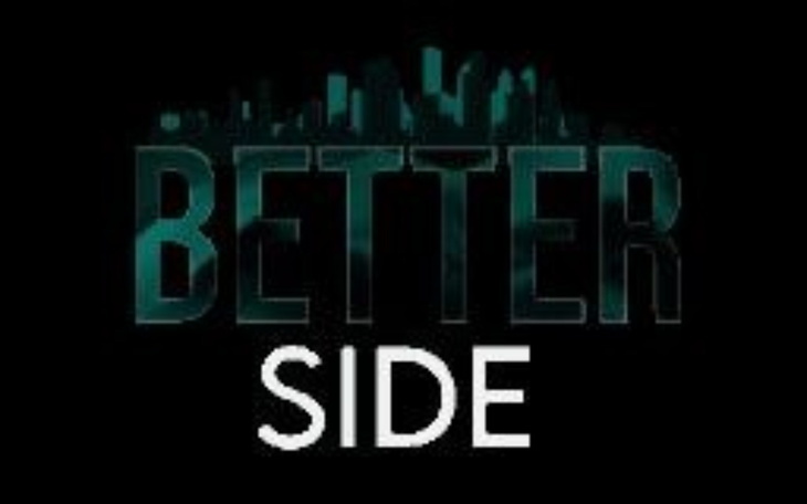 Logo z napisem 'BETTER SIDE' na czarnym tle.