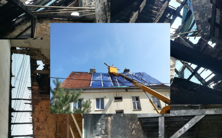 Zbiórka Zbiórka na dach po pożarze - zdjęcie główne