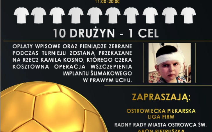 Zbiórka Zbiór wpisowe Turniej dla Kamila - zdjęcie główne