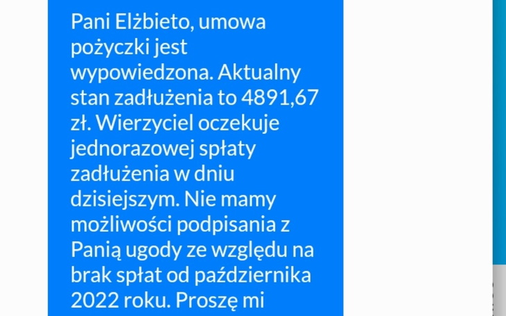 Zbiórka Pilne Spłata pożyczki - zdjęcie główne
