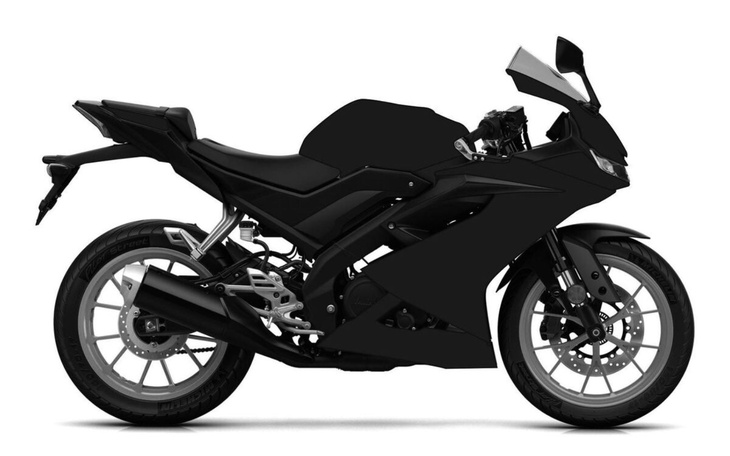 Motocykl sportowy w czarnym kolorze.