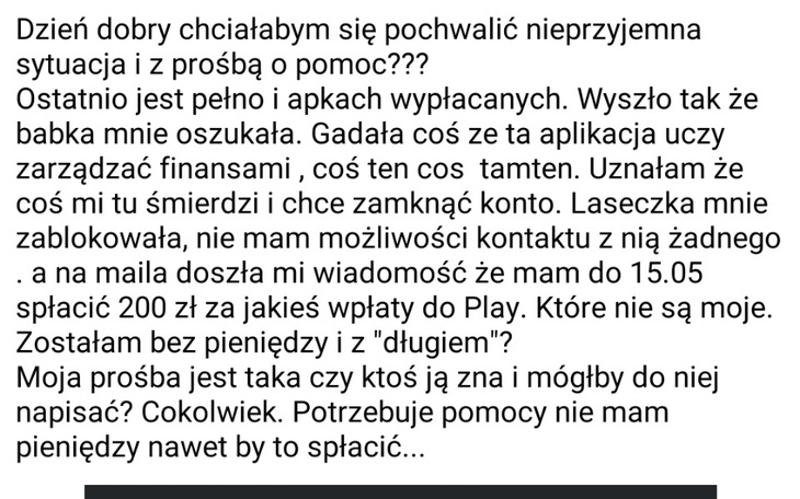 Zbiórka Spłata oszustwa - zdjęcie główne