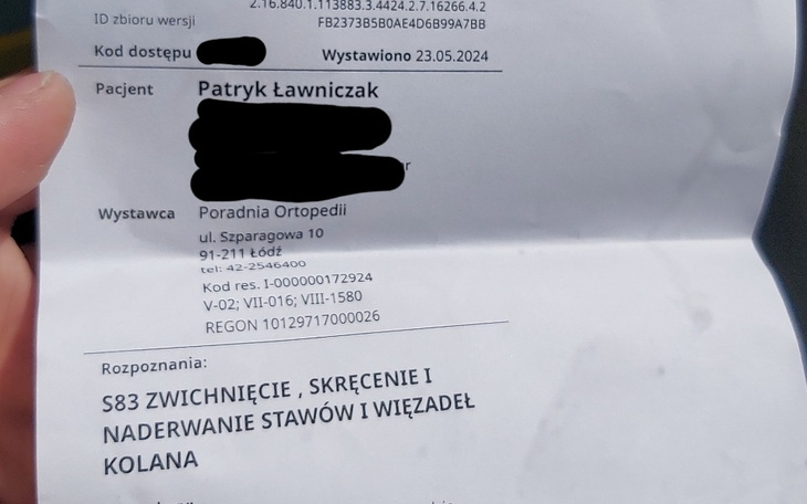 Zbiórka Uszkodzone kolano - zdjęcie główne