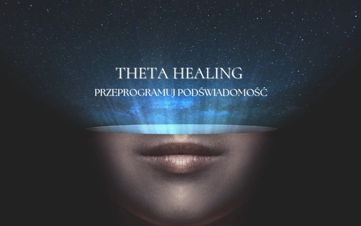 Grafika promująca Theta Healing i podświadomość.