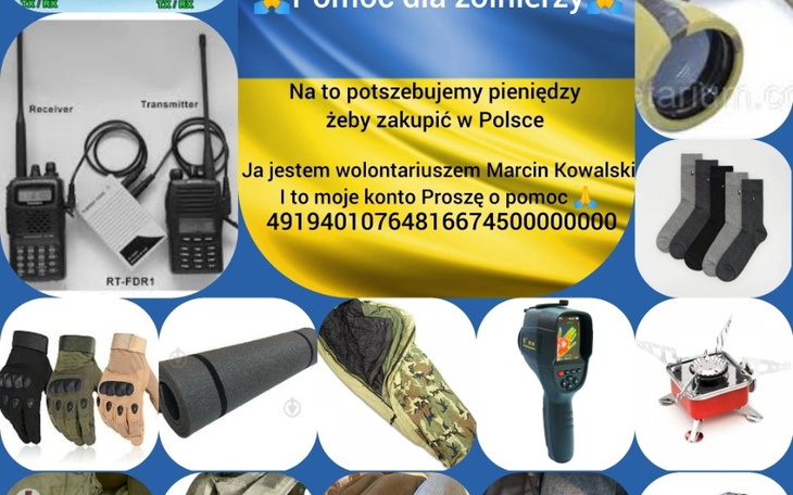 Zbiórka PomocŻołnierzyUkraina. - zdjęcie główne