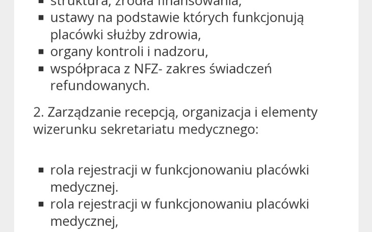 Zbiórka Kurs rejestratorki medycznej - zdjęcie główne