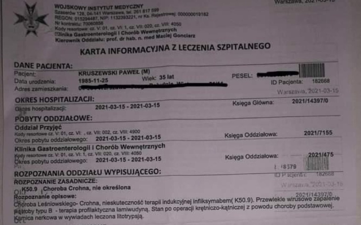 Zbiórka Na leki i życie chor.Crohn i WZW - zdjęcie główne