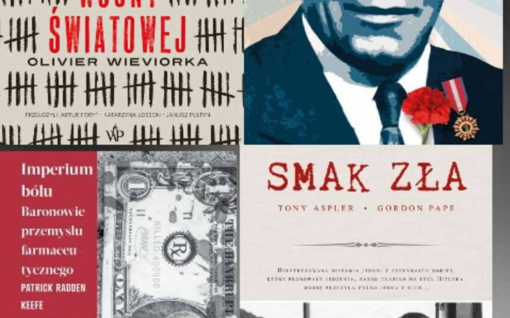 Okładki książek w różnych stylach graficznych.