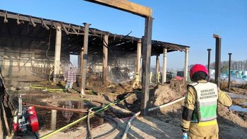 Zbiórka Pożar gospodarstwa Feltowicz. - miniaturka zdjęcia