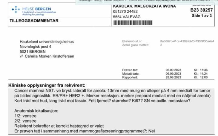 Zbiórka Her2 dodatni hormonozależny - zdjęcie główne