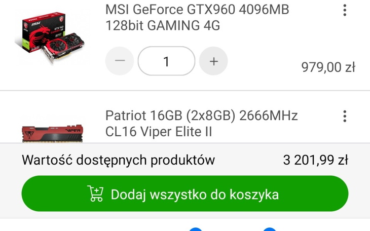 Zbiórka Zbieram na komputer do montowani - zdjęcie główne