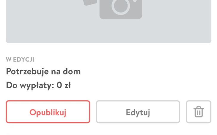 Zbiórka Potrzebuje na dom - zdjęcie główne