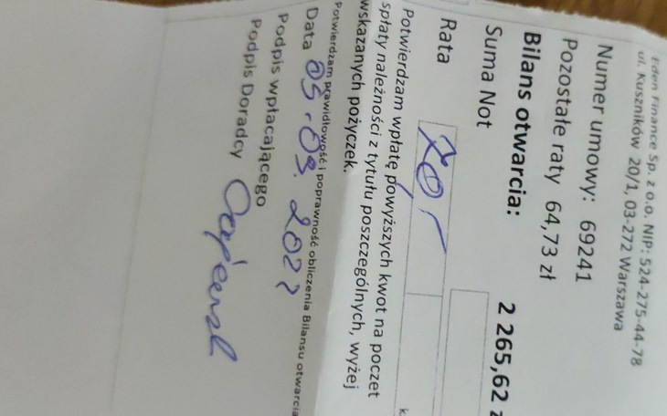 Zbiórka Na splate chwilowek - zdjęcie główne