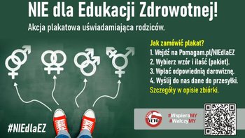 Zbiórka Akcja #NIEdlaEdukacjiZdrowotnej. - miniaturka zdjęcia