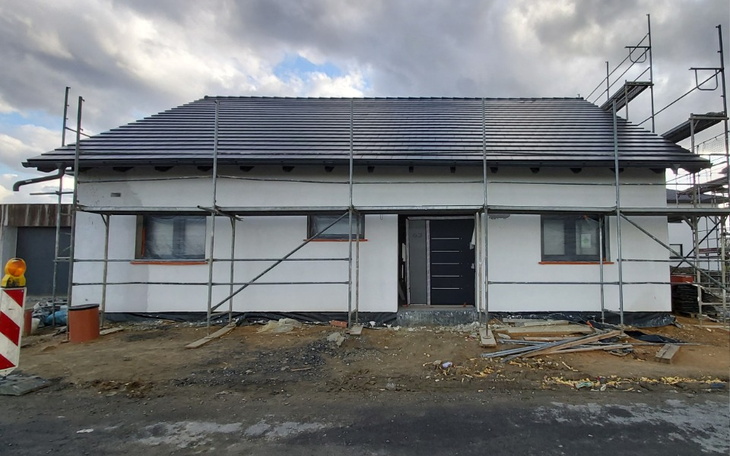 Nowo budowany dom w trakcie remontu.