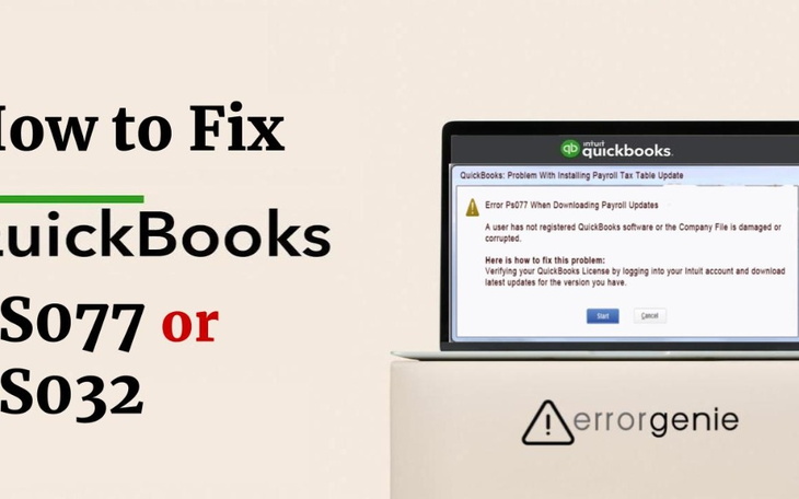 Zbiórka QuickBooks Error ps077 - zdjęcie główne