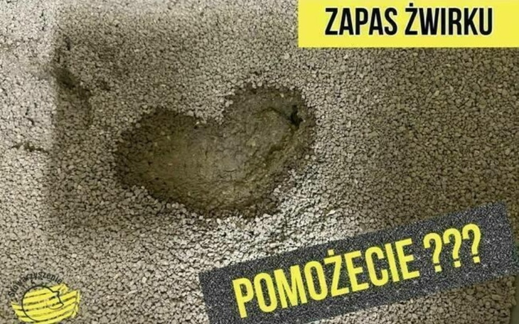 Zapas żwirku w kształcie serca, pytanie o pomoc.