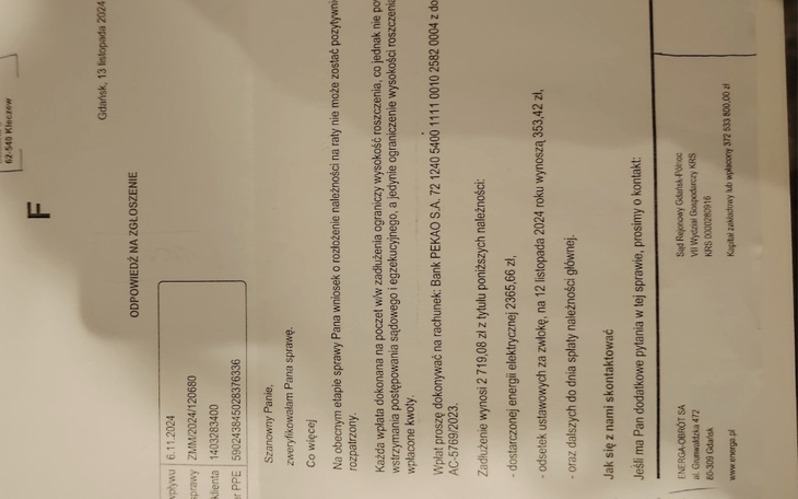 Zbiórka Zbiórka na rachunek za energię - zdjęcie główne