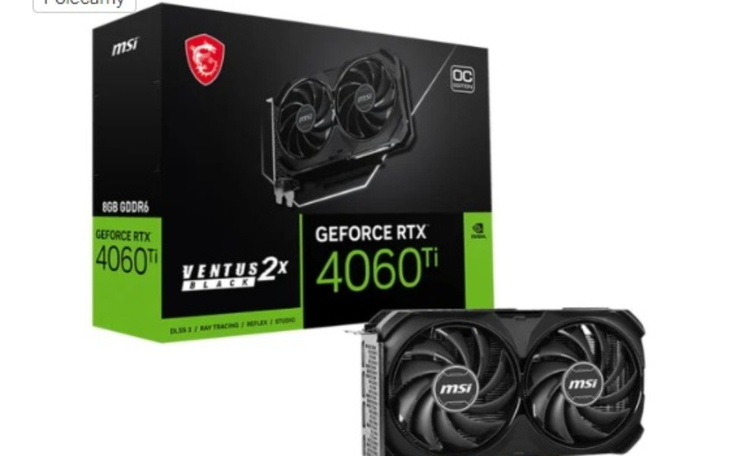 Grafika przedstawiająca karton z kartą graficzną.