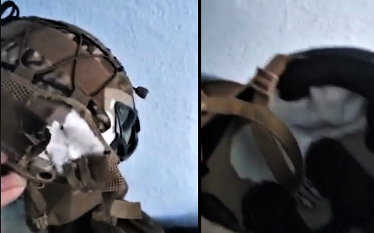 Zbiórka Dwa hełmy kevlarowe na front - zdjęcie główne