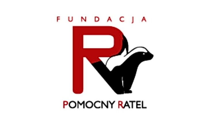 Logo fundacji z wizerunkiem borsuka.