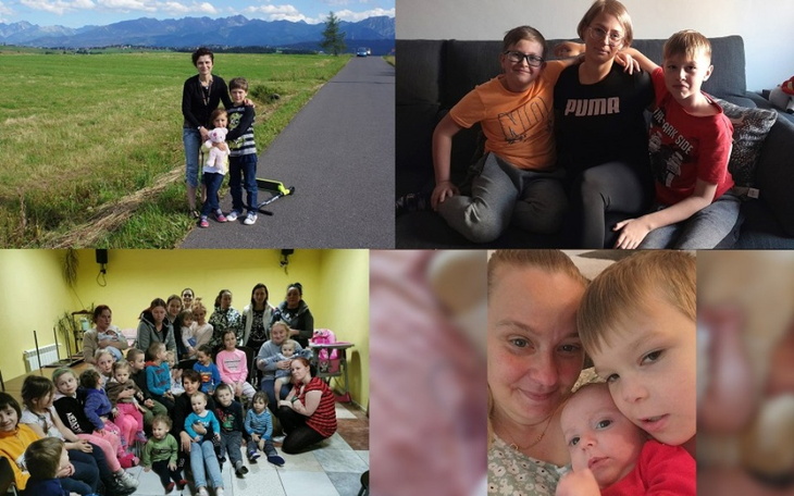 Rodzinne chwile w pięknej scenerii górskiej.