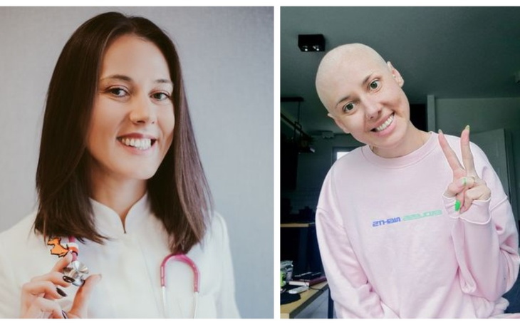 Lekarka i pacjentka, obie uśmiechnięte.