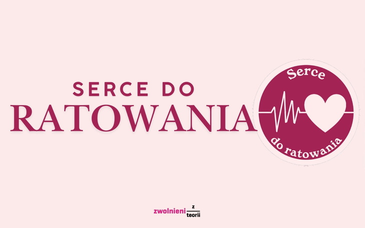 Logo akcji 'Serce do ratowania', z sercem i pulsometrem.