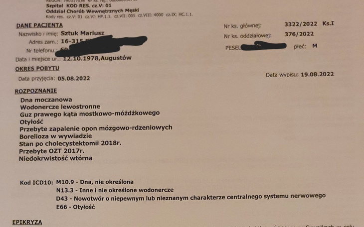 Zbiórka Kilkanaście chorób, jeden człowi - zdjęcie główne