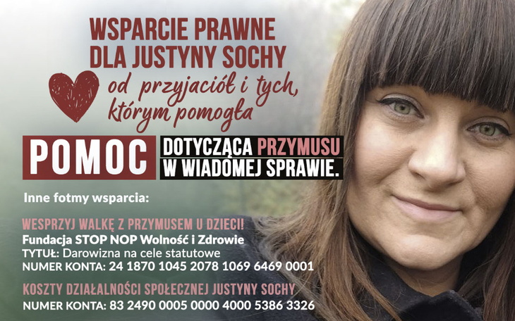 Zbiórka Wsparcie prawne Justyny Sochy - zdjęcie główne
