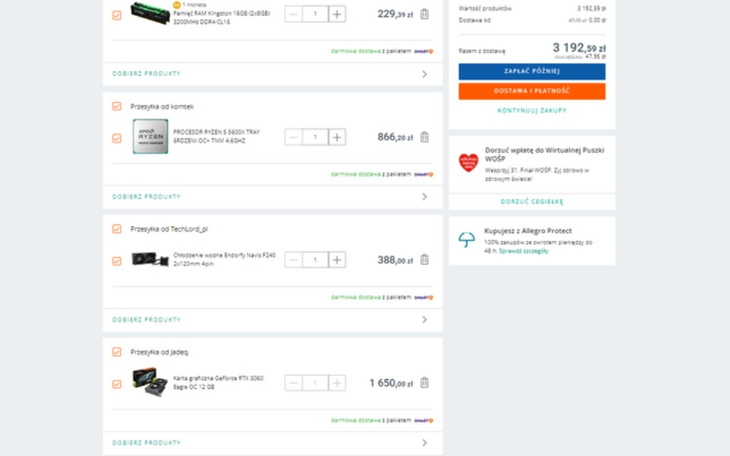 Zbiórka na komputer karte graficzną - zdjęcie główne