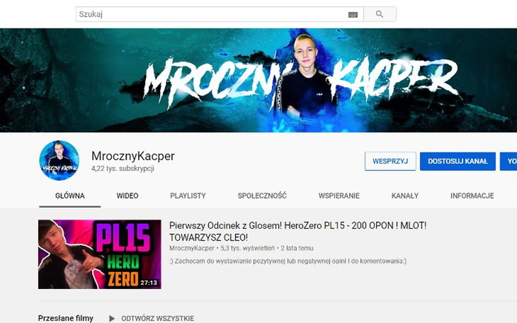 Zbiórka Rozwój kanał YouTube - zdjęcie główne