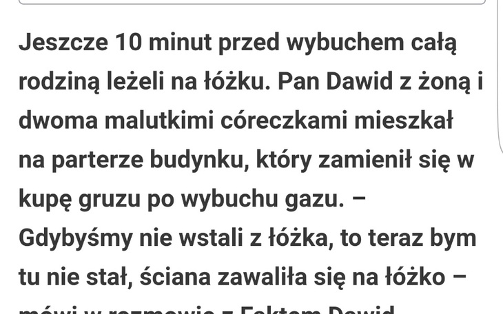 Zbiórka Pomagamy po wybuchu w Sędzińcu - zdjęcie główne