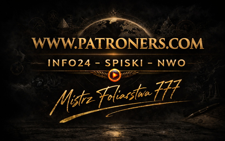 Grafika z napisem i symboliką tajemniczych teorii.