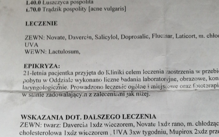 Zbiórka . Na leki na łuszczycę - zdjęcie główne