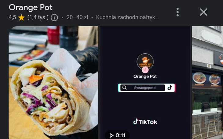 Zdjęcie jedzenia z restauracji Orange Pot.