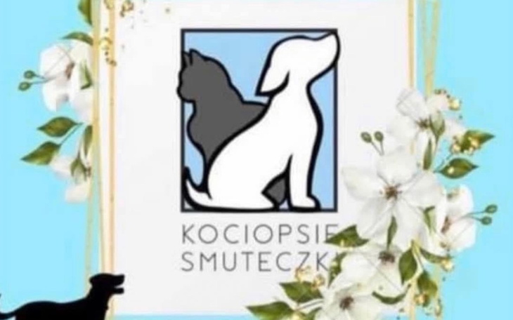 Logo fundacji Kociopsie Smuteczki z wizerunkiem psa i kota.