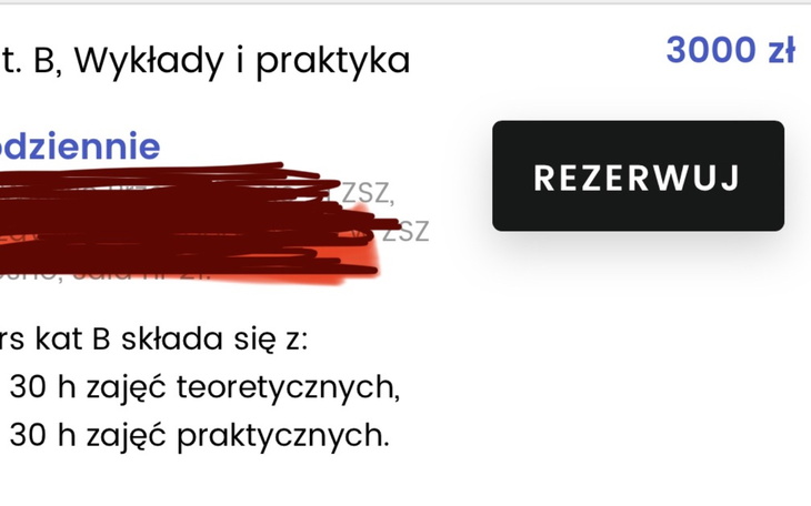 Informacje o kursie prawa jazdy kat. B.