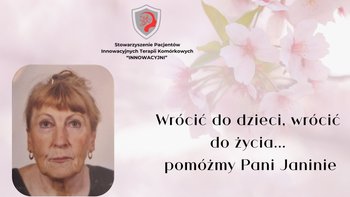 Zbiórka Terapia MSC Janina Skowron - miniaturka zdjęcia