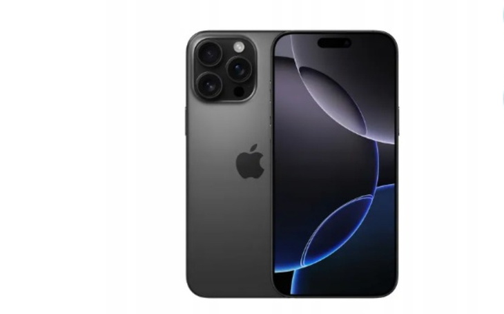 Nowy model iPhone'a w kolorze czarnym.