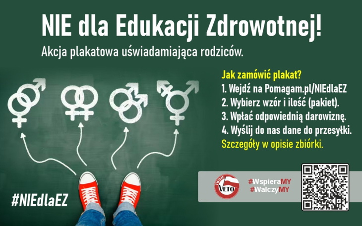 Plakat promujący akcję edukacji zdrowotnej dla rodziców.